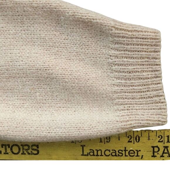 JJ Jones Silk Angora Wool Sweater Womens Sz M VTG Pastel Peach Feminine Romantic - Picture 11 of 12